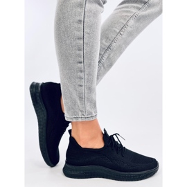 Scarpe sportive a calzino Brisson Allblack nero 2