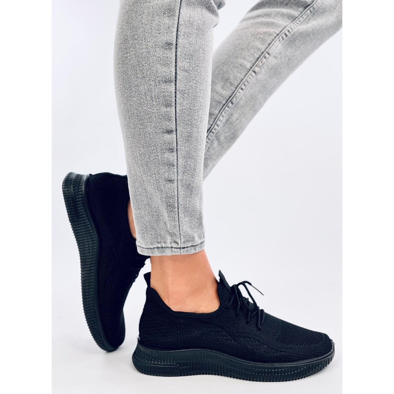 Scarpe sportive a calzino Brisson Allblack nero 2