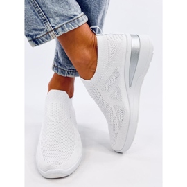 Bayol Sneakers con zeppa a calzino bianche bianco 1