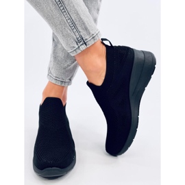 Bayol Scarpe da ginnastica con zeppa a calzino nere nero 1