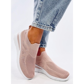 Bayol Scarpe da ginnastica con zeppa a calzino rosa 2
