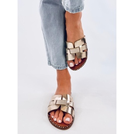Eleganti infradito da donna Dalmasi Gold d'oro 1