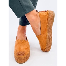 Espadrillas con suola spessa Poulain Camel marrone 1