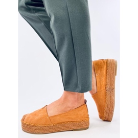 Espadrillas con suola spessa Poulain Camel marrone 2