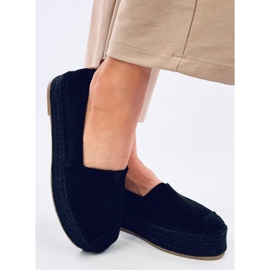 Poulain Espadrillas nere con suola spessa nero 1