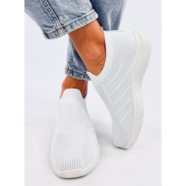 Groppi Scarpe a calzino slip-on bianche bianca 1