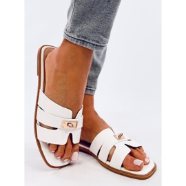 Infradito da donna Daudi bianche bianco 2