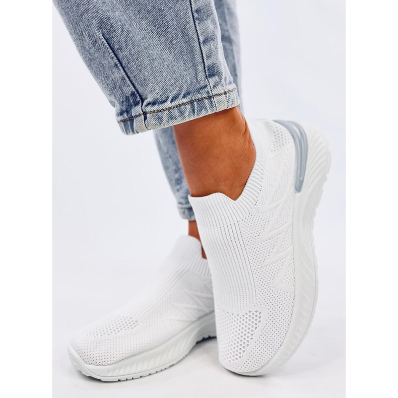 Fourny Scarpe sportive a calzino bianche bianco 2