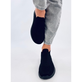 Scarpe sportive a calza Fourny Allblack nero 1