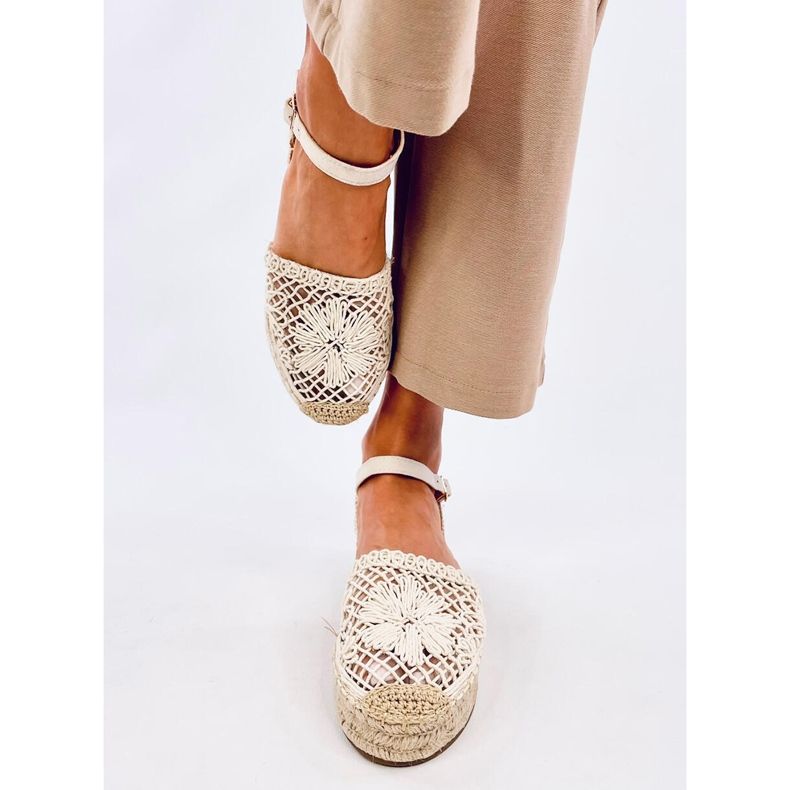 Premat Sandali espadrillas traforati beige 1