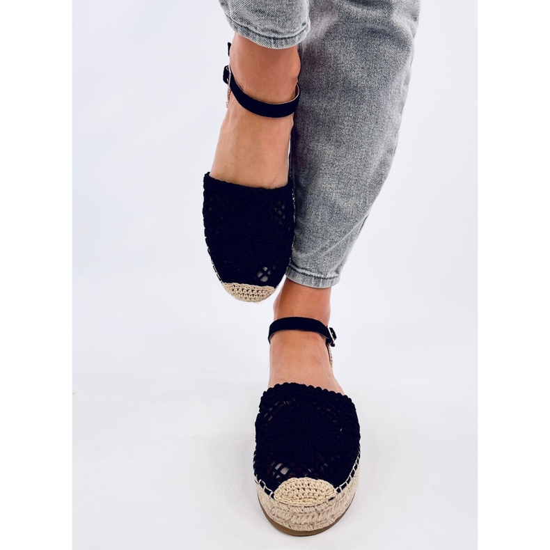 Premat Sandali espadrillas traforati neri nero 1