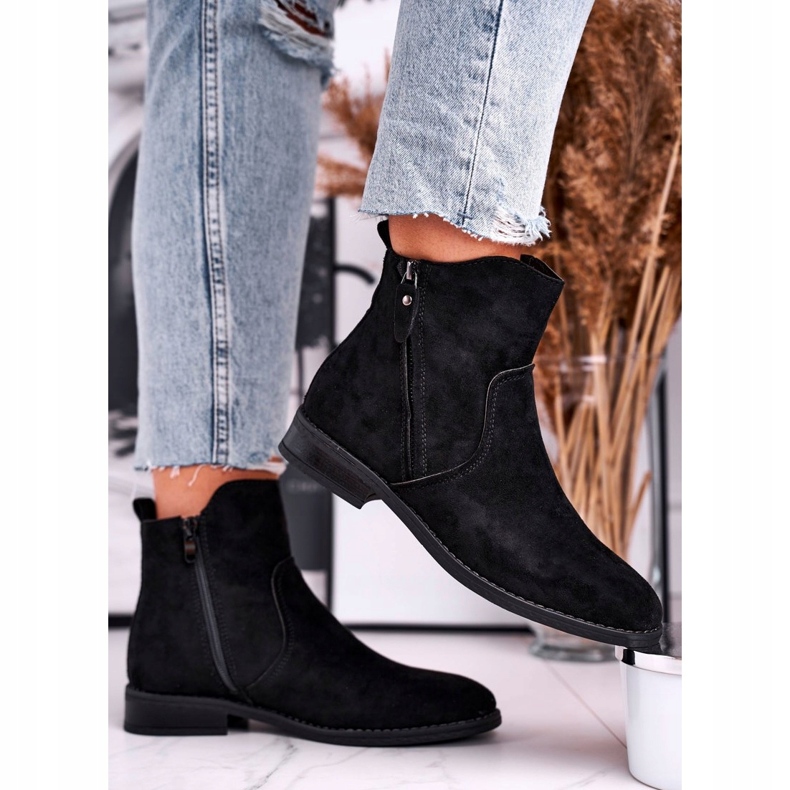 Evento Stivali Cowboy Donna Tacco Piatto Nero Plemmi 2