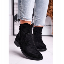 Evento Stivali Cowboy Donna Tacco Piatto Nero Plemmi 1