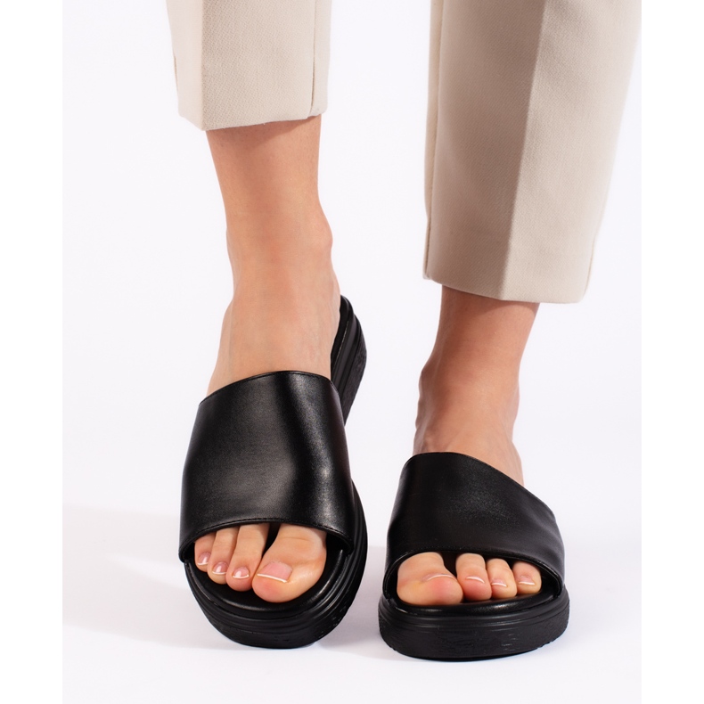 Ciabatte nere da donna nero 2