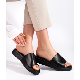 Ciabatte nere da donna nero 1