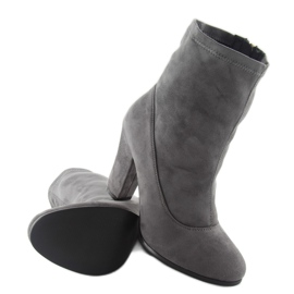 Stivali classici tacchi alti fa141 Grigio 2