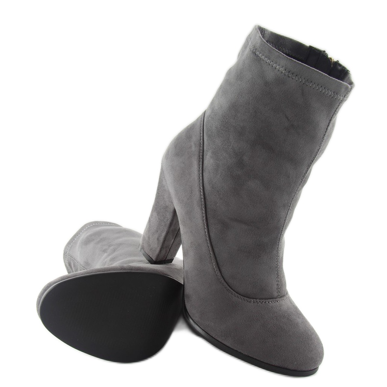 Stivali classici tacchi alti fa141 Grigio 2