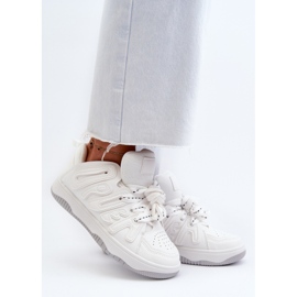Sneakers da Donna in Eco Pelle Bianca Berilla 2