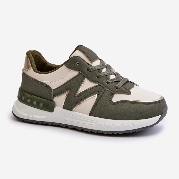 Sneakers da Donna in Eco Pelle, Kaimans Verde 1