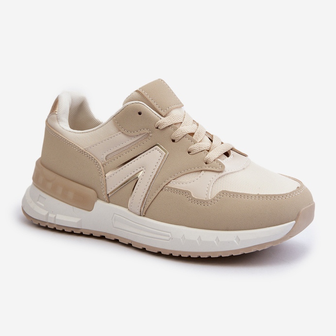 Sneakers da Donna Realizzate in Eco Pelle, Vinelli Beige 1