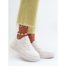 Sneakers da Donna con Plateau Realizzate in Eco Pelle, Lynnette Bianca bianco 2