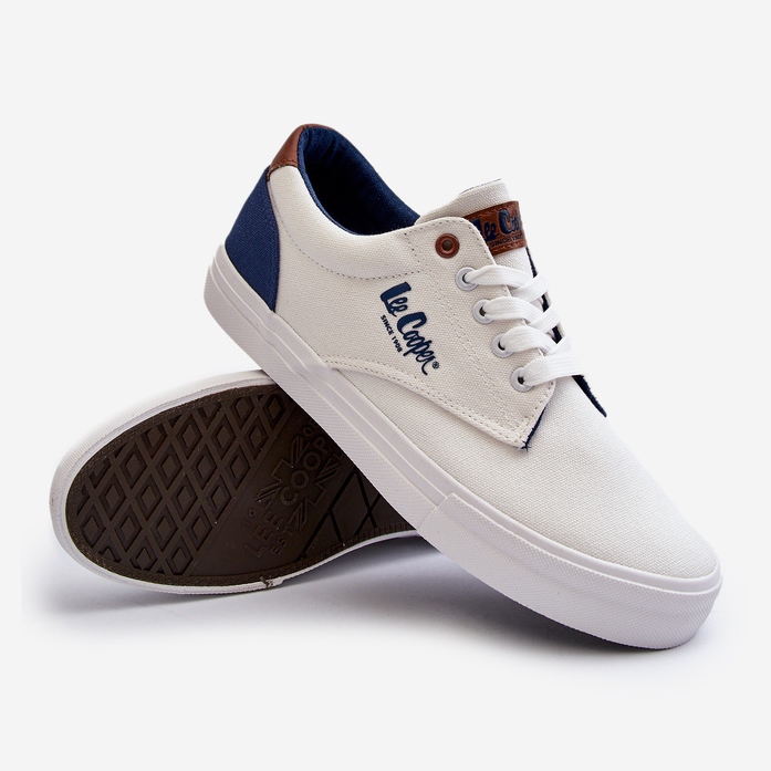 Scarpe da ginnastica da uomo Lee Cooper LCW-24-02-2140 Bianche bianca 1