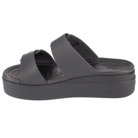 Infradito Crocs Brooklyn Sandalo con zeppa bassa 207431-001 nero 1