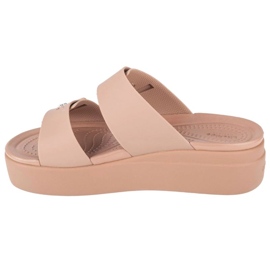 Infradito Crocs Brooklyn Sandalo con zeppa bassa 207431-2Q9 beige 1