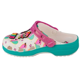 Zoccoli classici per ragazze Crocs Lol Surprise Diva 209466-100 bianca 1