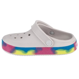 Infradito Crocs Off Court Glitter Band Kids Clog 209714-1FS bianco 1