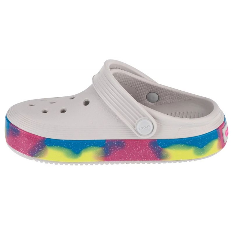 Infradito Crocs Off Court Glitter Band Kids Clog 209714-1FS bianco 1