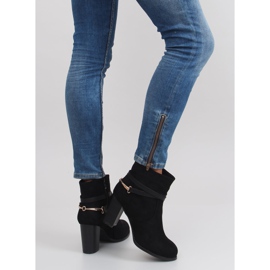 Stivali con tacco alto in suede 3701 nero 2