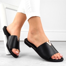 Infradito basse da donna nere eVento 7736 nero 1