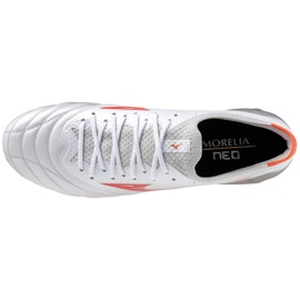 Scarpe da calcio Mizuno Morelia Neo Iv Beta Md M P1GA244260 bianca 3