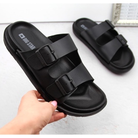 Infradito da donna in schiuma con fibbie, Big Star nere NN274A750 nero 1