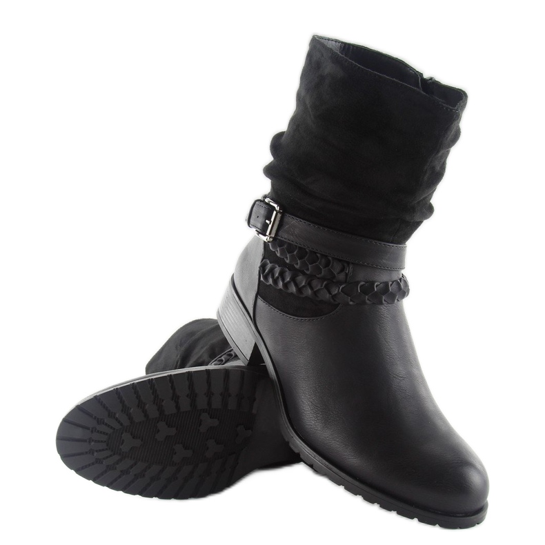 Stivali in stile militare 632-pa neri nero 1