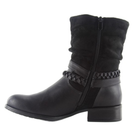 Stivali in stile militare 632-pa neri nero 2