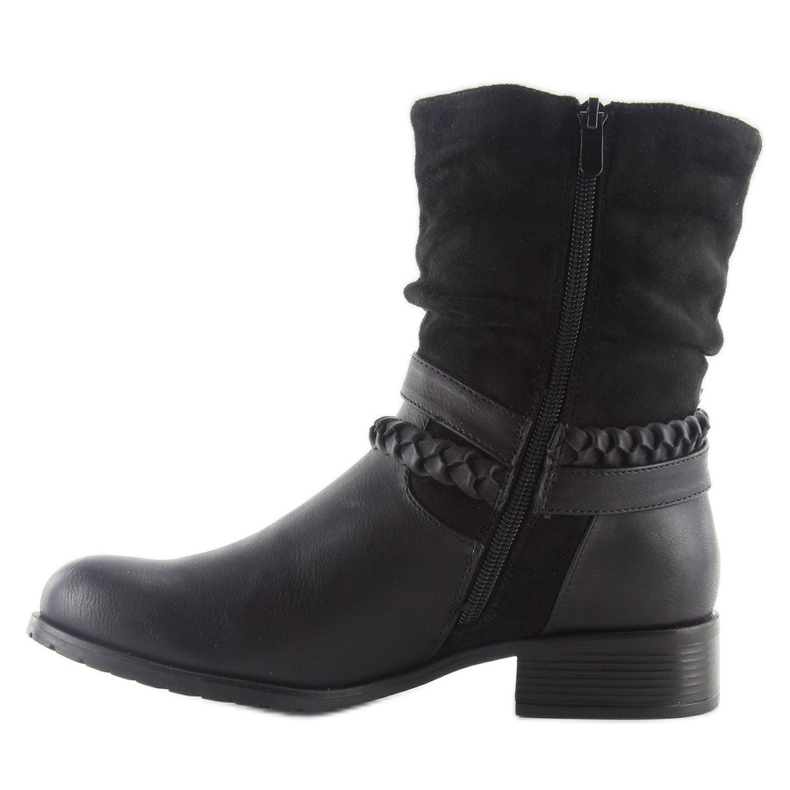 Stivali in stile militare 632-pa neri nero 2