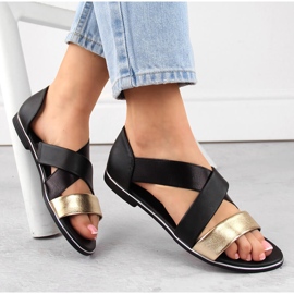 Sandalo slip on da donna nero Jezzi 3882 1