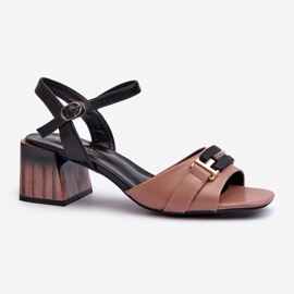 Vinceza Sandali eleganti con tacco alto Natissa Block rosa da donna 2