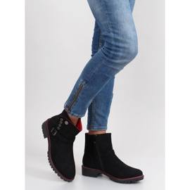 Stivali Jodhpur con rifinitura r112p Nero 1