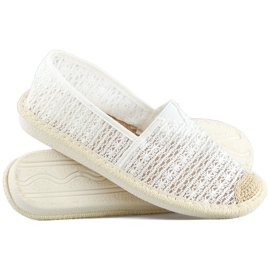 Espadrillas in rete bianca, espadrillas da donna ariose 1