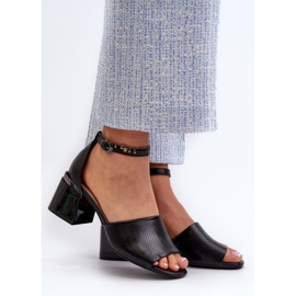 Vinceza Sandali con Tacco Alto da Donna, Realizzati in Eco Pelle, Horissa Nero 2