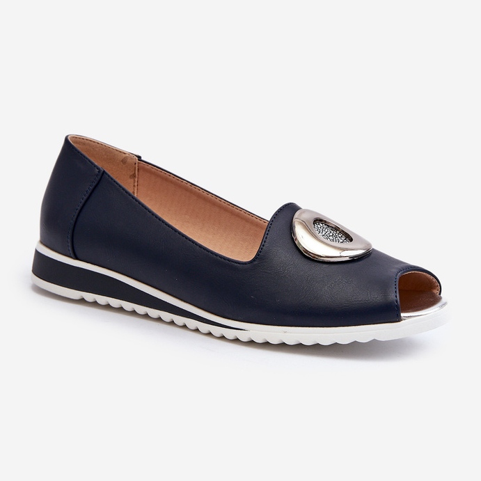 Jezzi Décolleté da Donna Con Decorazione In Eco Pelle, Biolita Blu Navy 1