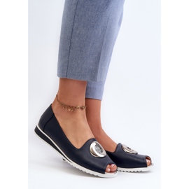 Jezzi Décolleté da Donna Con Decorazione In Eco Pelle, Biolita Blu Navy 2