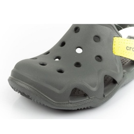 Sandali Crocs Swiftwater 204021-08I in schiuma verdi verde 2