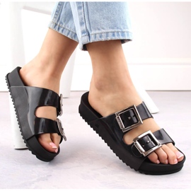 Comode pantofole da donna, profumate, elastiche, in gomma, nere, Zaxy HH285157 nero 1