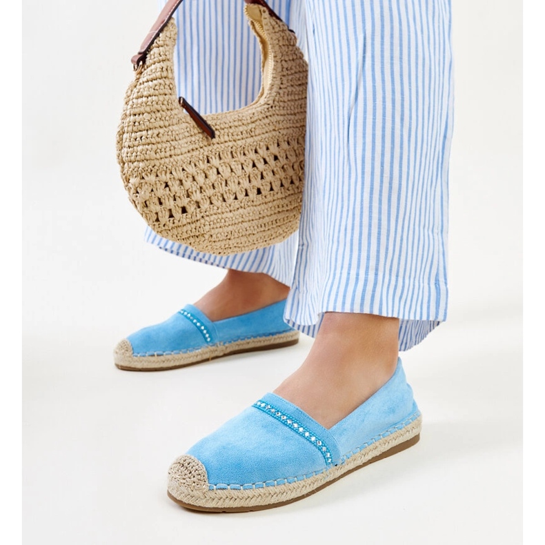 Espadrillas blu con strass Abia 1