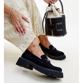 Mocassini Vinceza in pelle nera nero 1