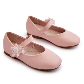 Miss Ballerine per bambini glitter con chiusura in velcro, rosa 4